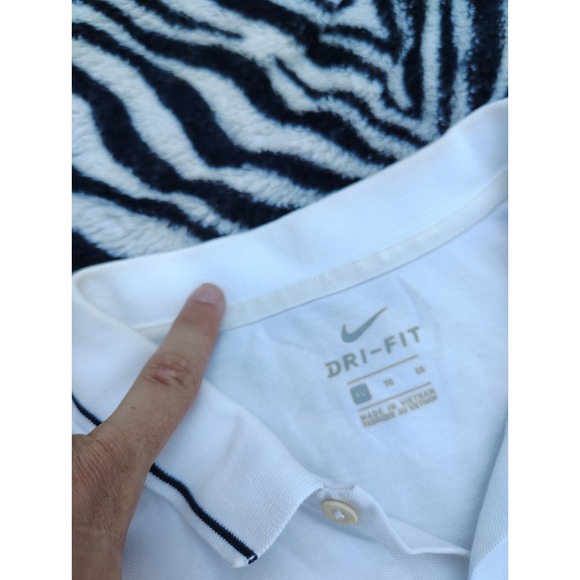 Nike Dri Fit Golf Polo Shirt Mens L White Ryder Cup Whistling Strait Performance - Picture 5 of 9
